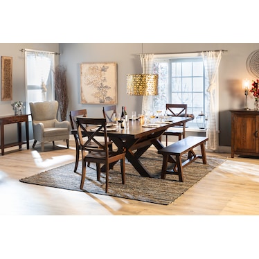 Direct Designs® Dakota II 72-96" Table With X-Base