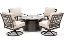 direct designs brown firepit pkg  