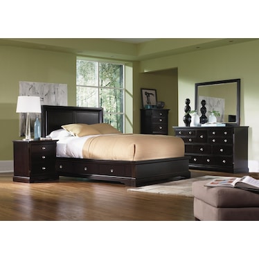 Direct Designs® French Quarter King Bed with 2 Sides Storage