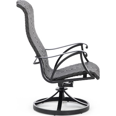 San Tropez 4pk Wicker Swivel Rocker Chair