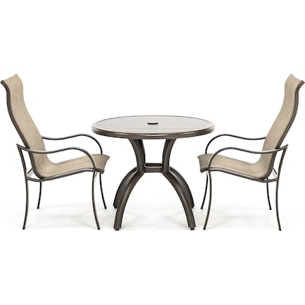 Summit 36" Table W/2 Dining Chairs
