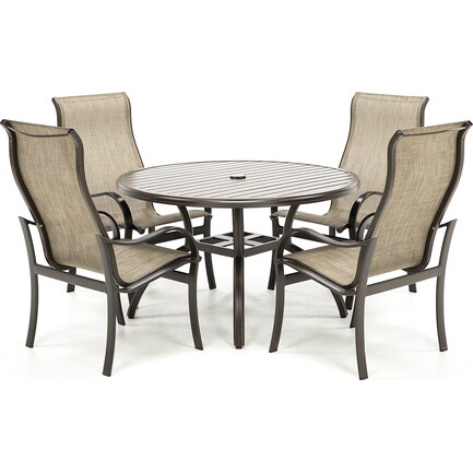 Summit 48" Table W/4 Dining Chairs