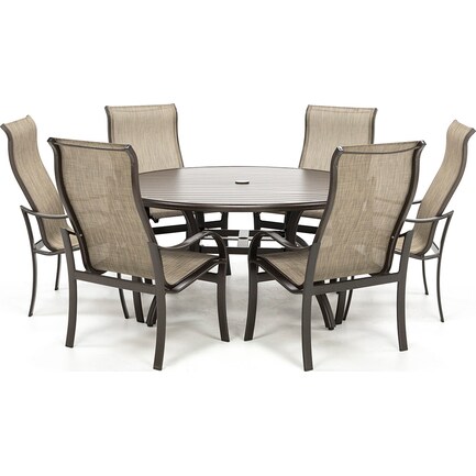 Summit 60" Table W/6 Dining Chairs