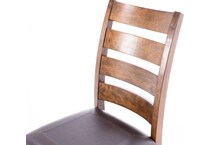 direct designs brown standard height side chair   