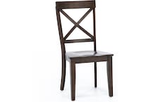 direct designs brown standard height side chair   