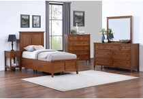 direct designs brown twin bed package lifestyle image ptp  