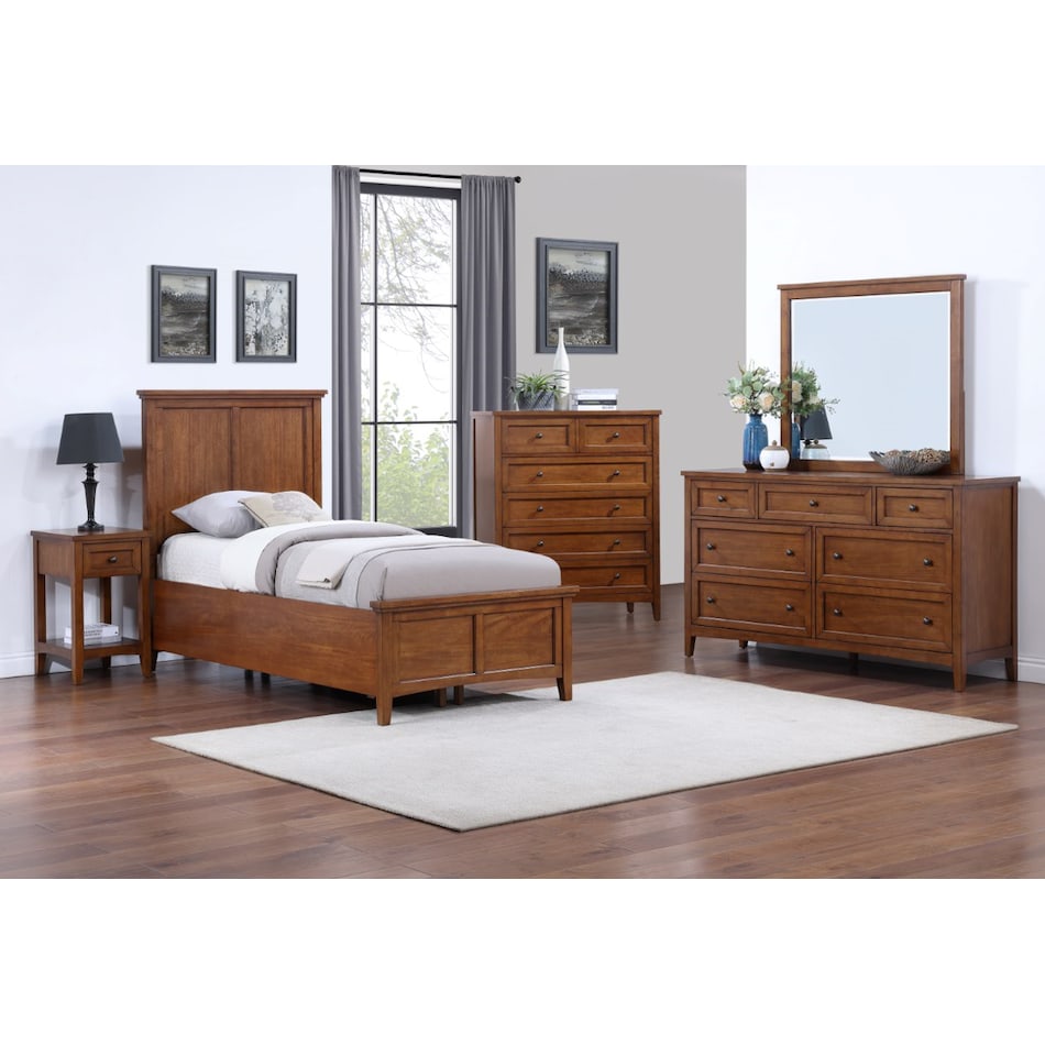 direct designs brown twin bed package lifestyle image ptp  