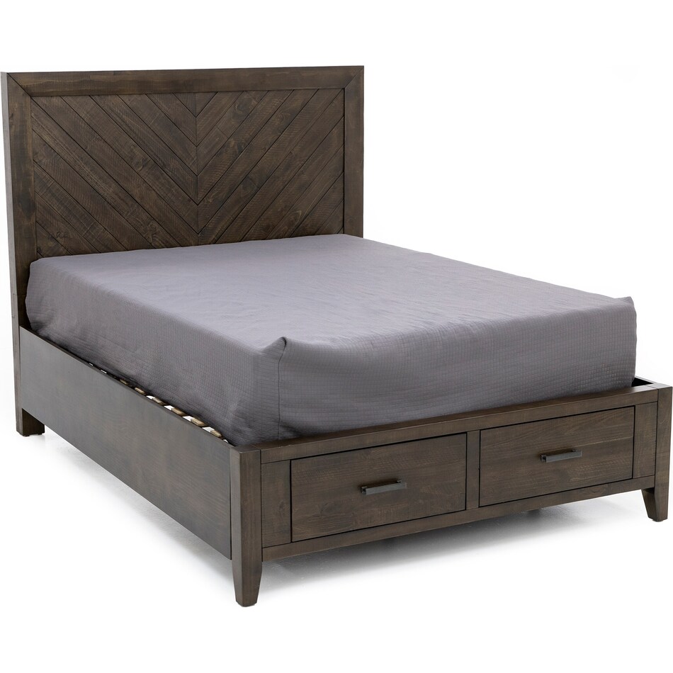 direct designs dark grey finish king bed package kp  