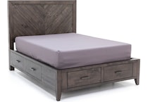 direct designs dark grey finish king bed package ks  