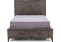 direct designs dark grey finish king bed package ks  