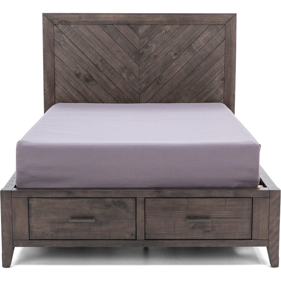 direct designs dark grey finish king bed package ks  