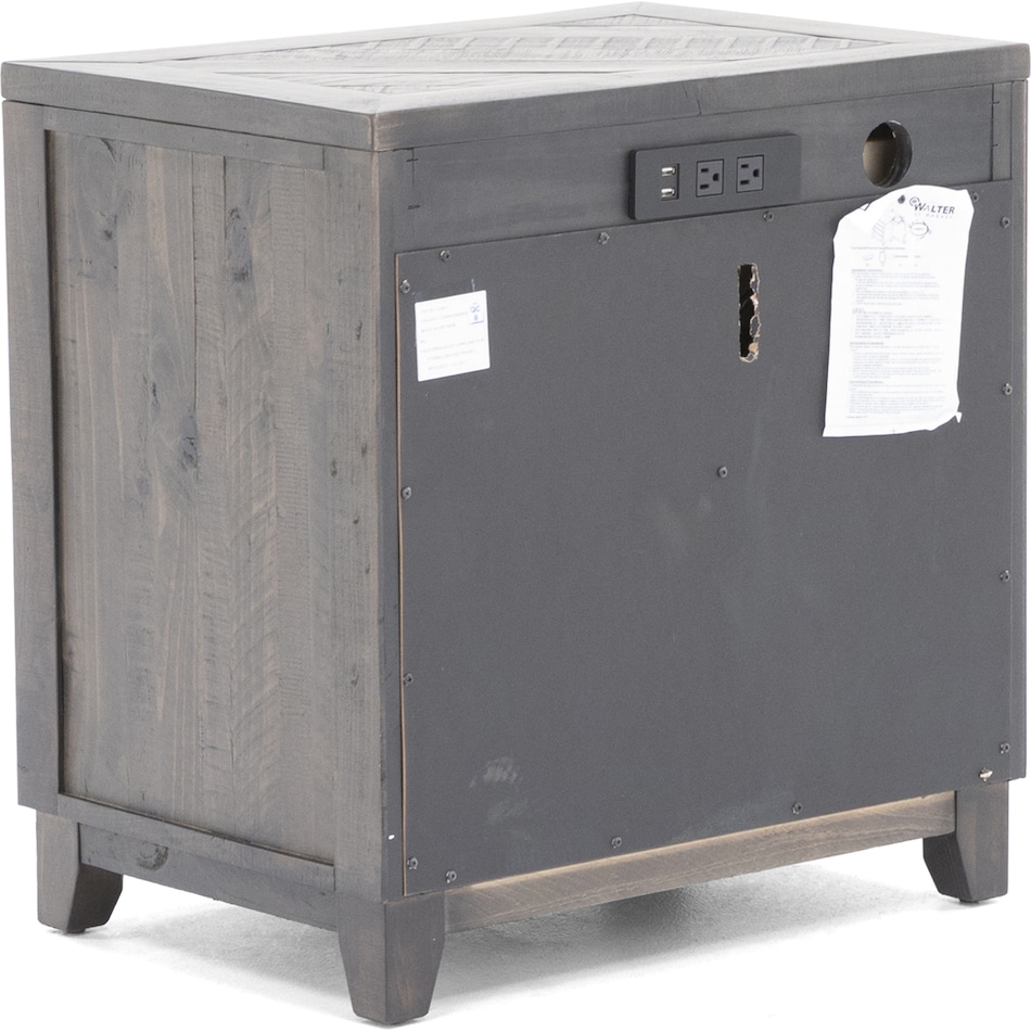 direct designs dark grey finish three drawer   