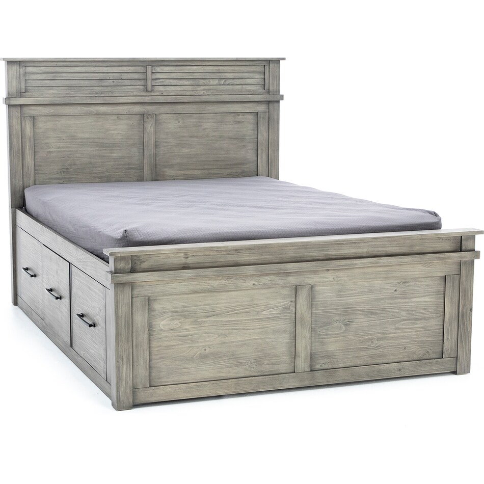 direct designs grey king bed package ks  