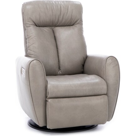Direct Designs® Sahara Leather Fully Loaded Swivel Power Recliner