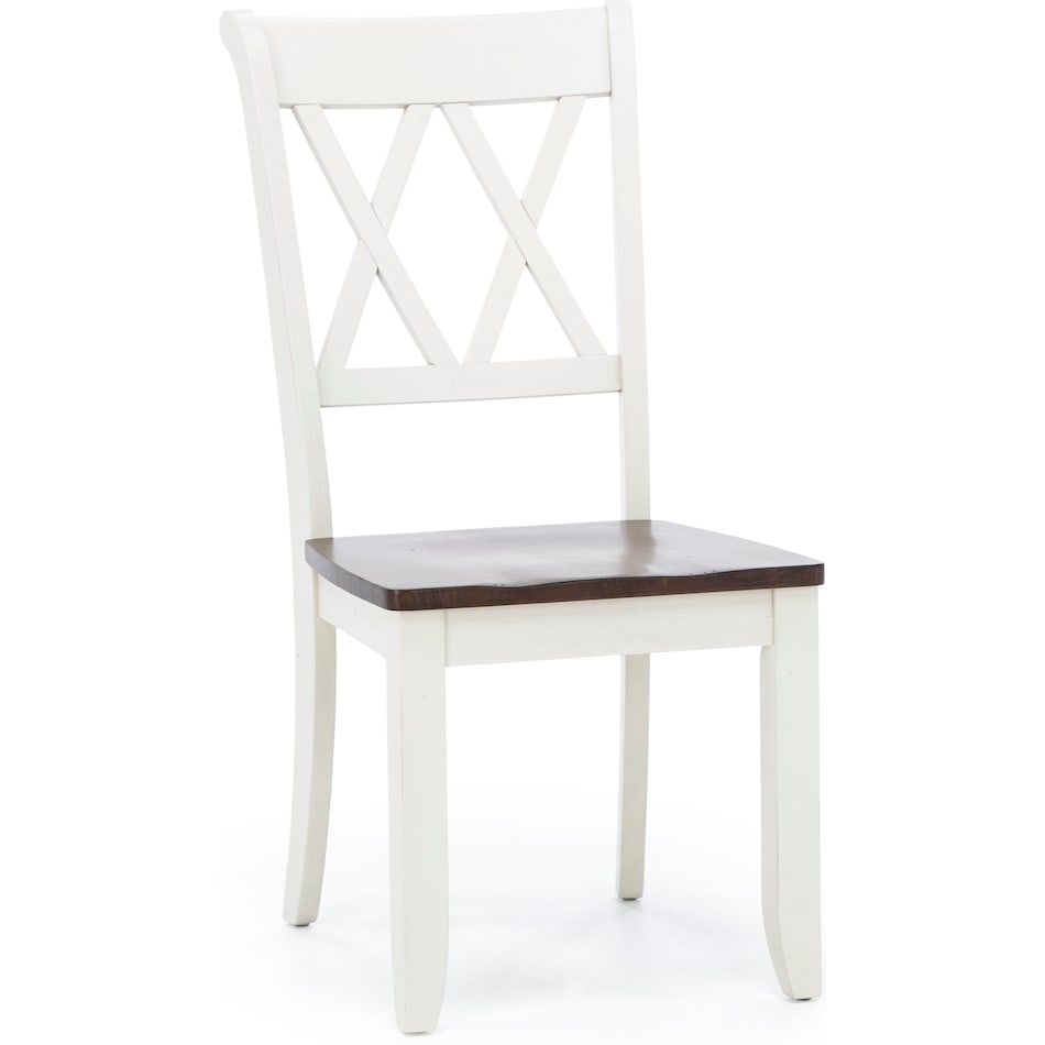 direct designs white inch standard seat height side chair   