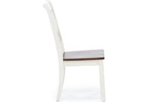 direct designs white inch standard seat height side chair   