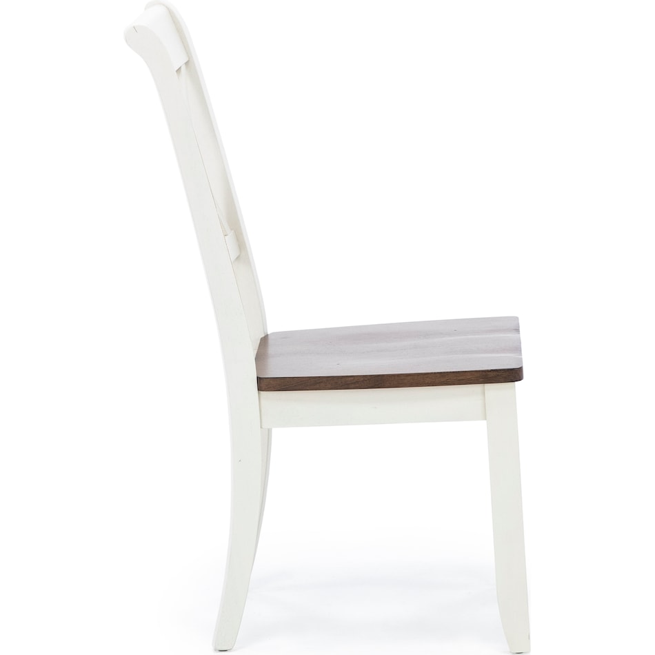 direct designs white inch standard seat height side chair   