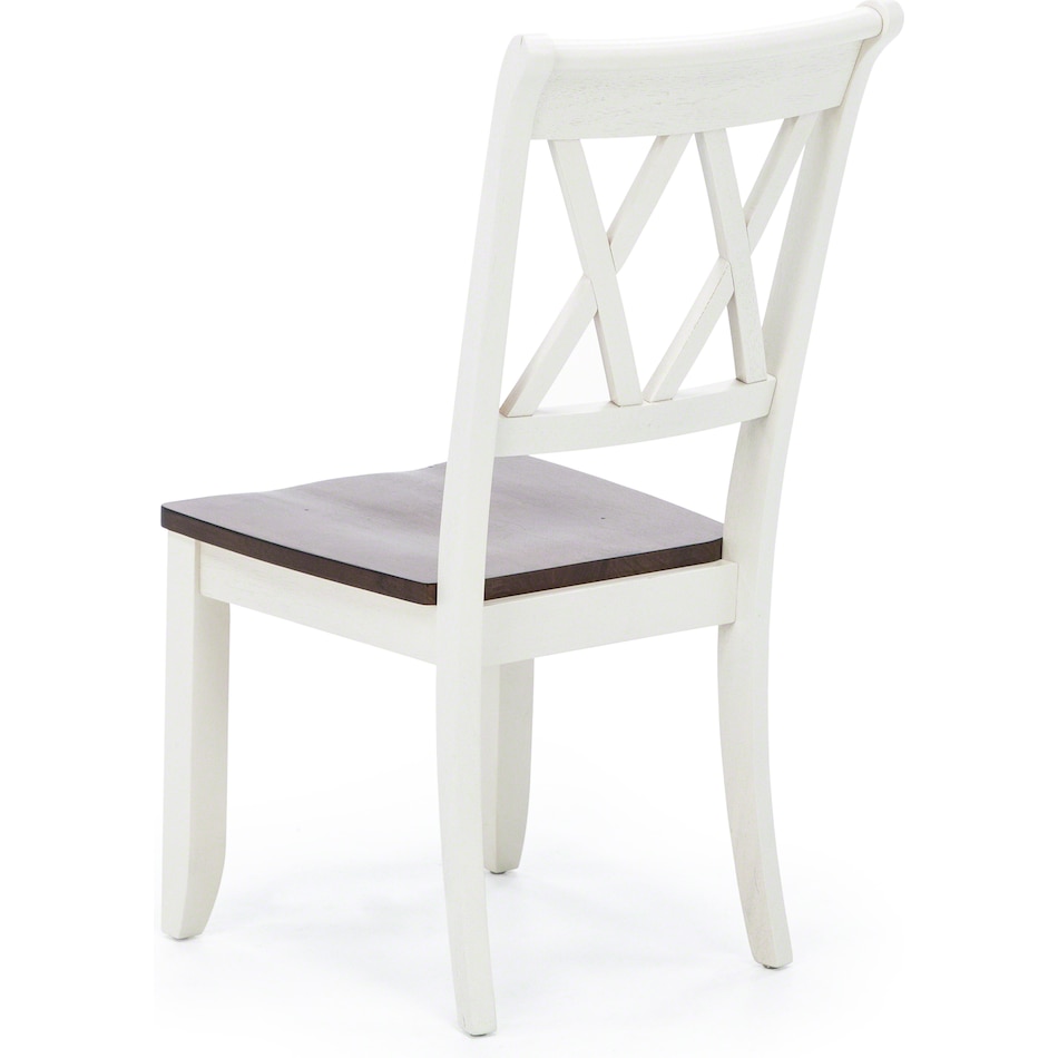 direct designs white inch standard seat height side chair   