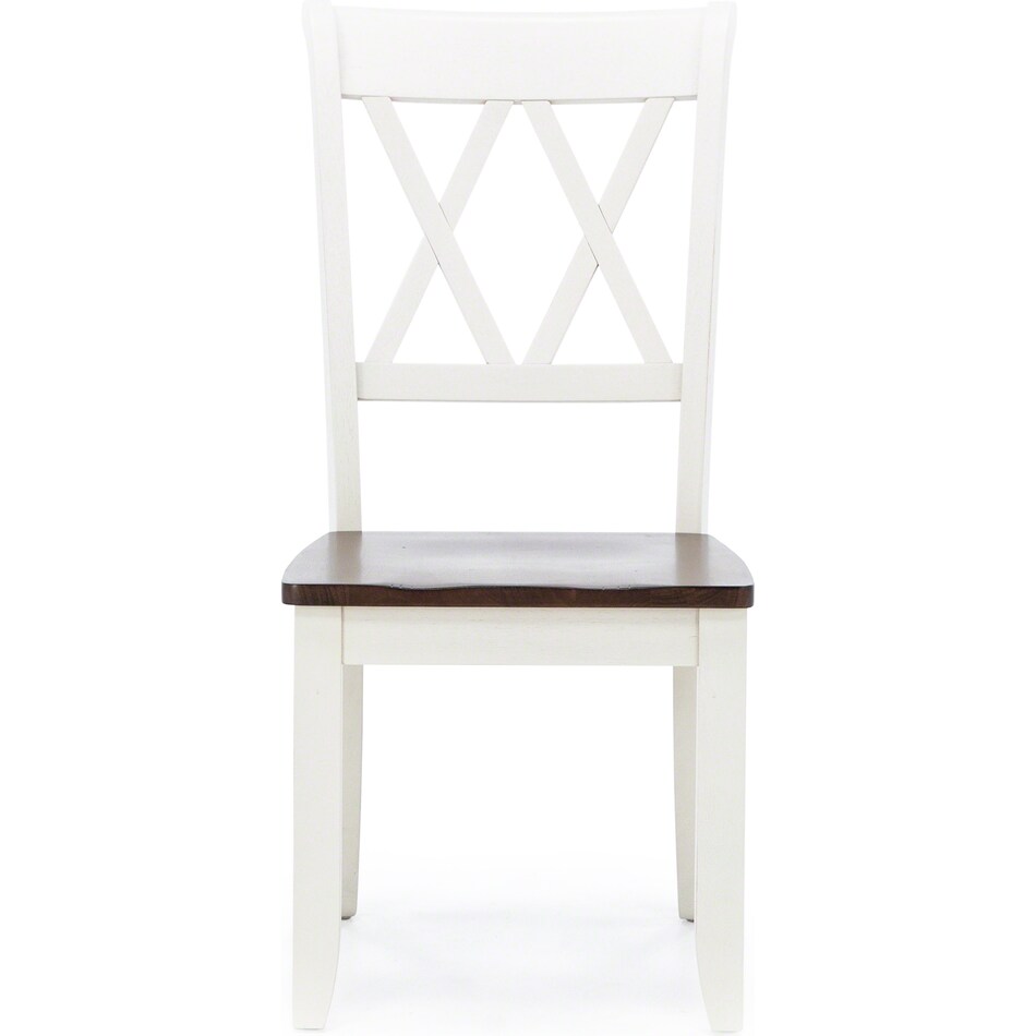 direct designs white inch standard seat height side chair   