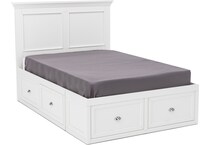 direct designs white full bed package fs  
