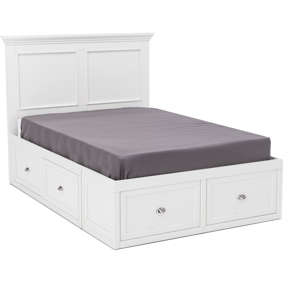 direct designs white full bed package fs  