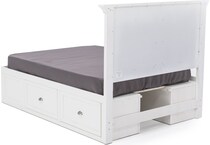 direct designs white full bed package fs  