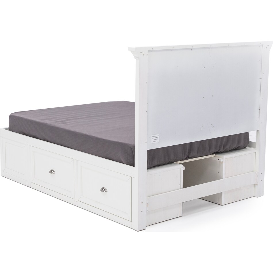direct designs white full bed package fs  