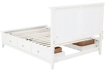 direct designs white king bed package skp  