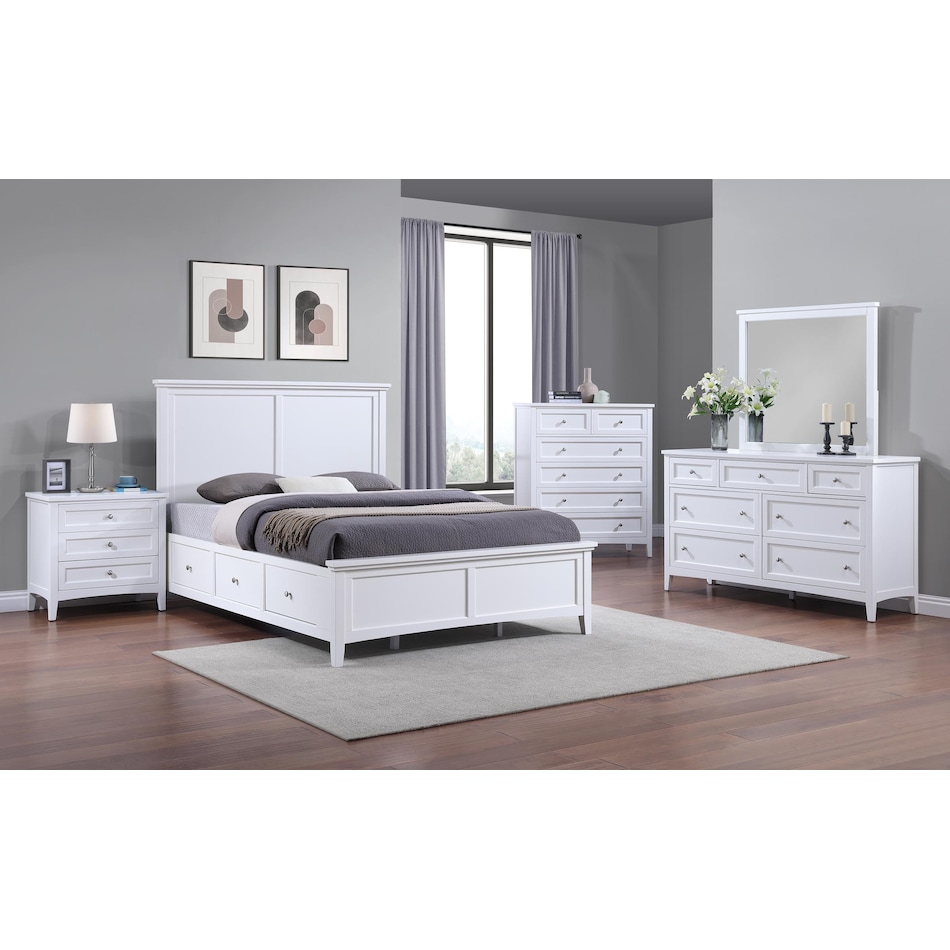 direct designs white king bed package lifestyle image skp  