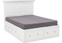 direct designs white queen bed package qs  