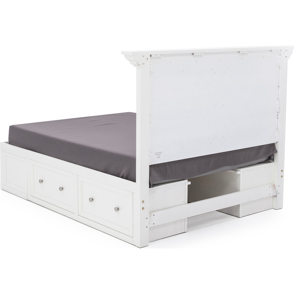 direct designs white queen bed package qs  