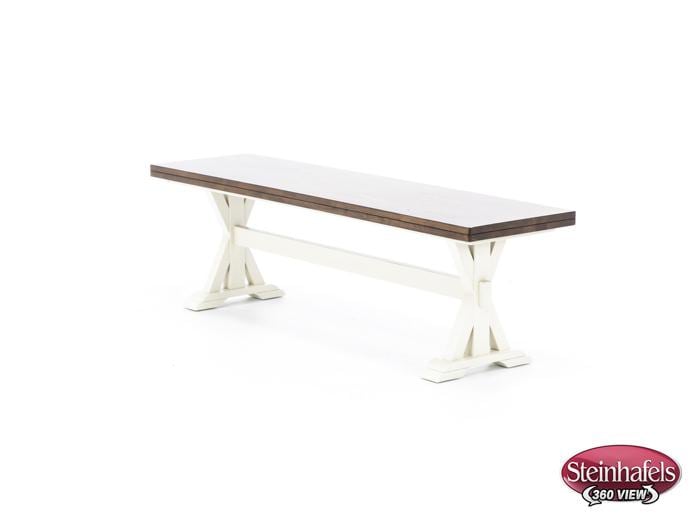 direct designs white standard height bench  image   