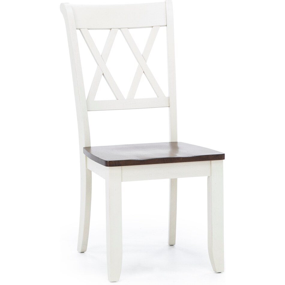 direct designs white standard height side chair   