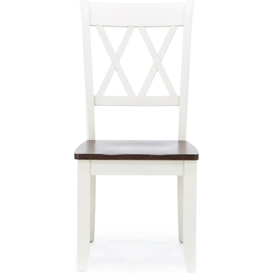 direct designs white standard height side chair   