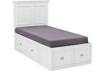 direct designs white twin bed package ts  