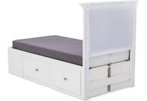 direct designs white twin bed package ts  