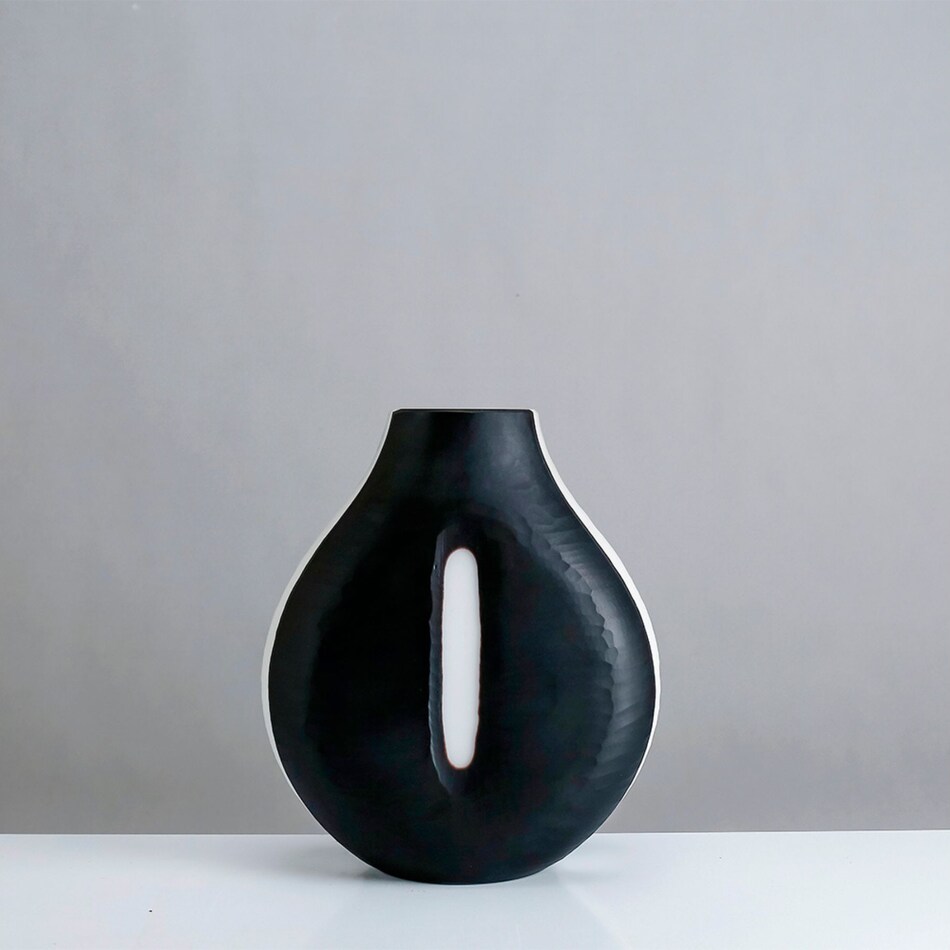 dmst black jar vase bowl plate   