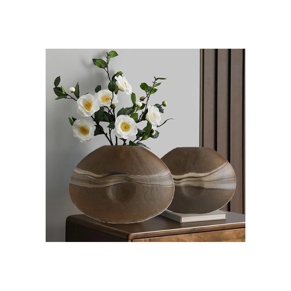 dmst brown jar vase bowl plate   