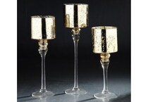 dmst gold candleholder candle   
