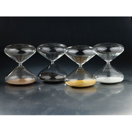Assorted Colored Sand Timer Each 6.5"W x 8"H