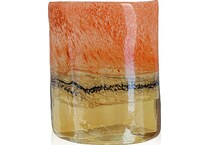 dmst orange jar vase bowl plate   