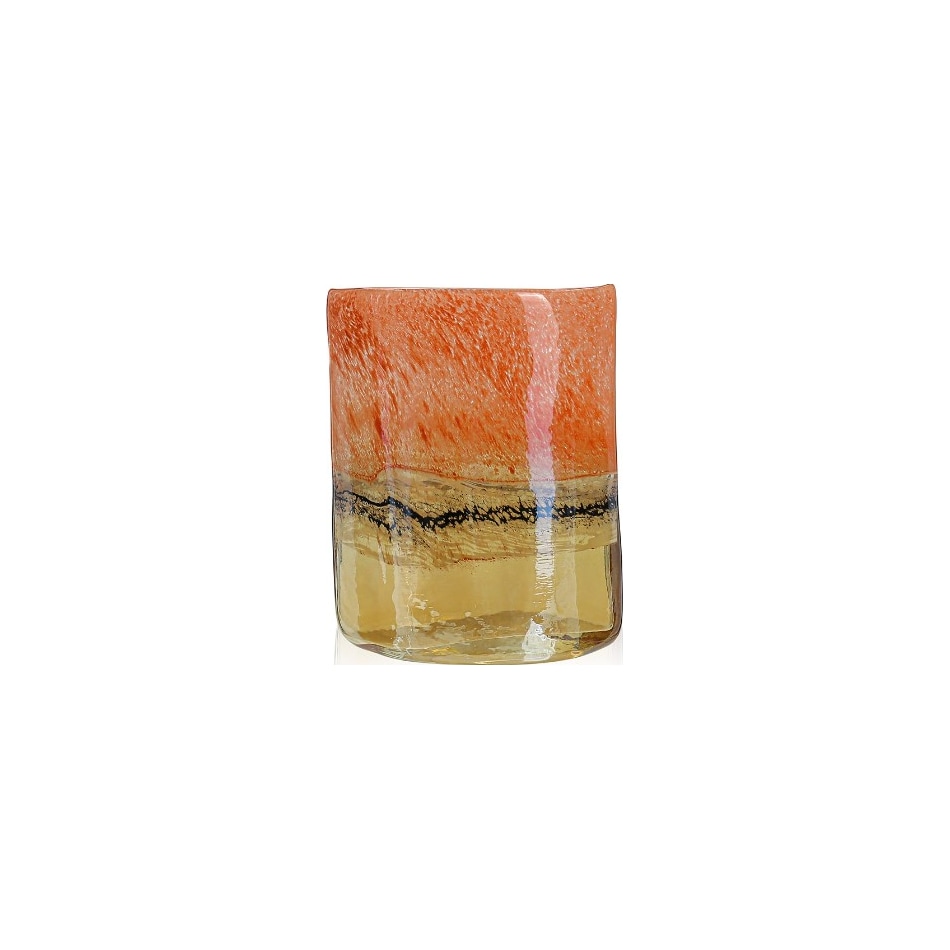 dmst orange jar vase bowl plate   
