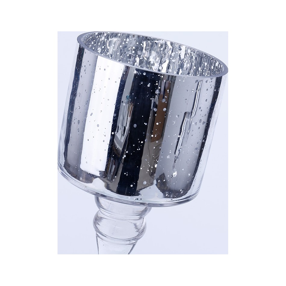 dmst silver candleholder candle   
