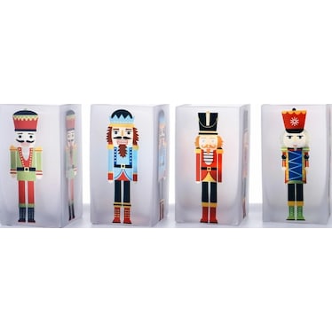 Assorted Nutcracker Glass Vase 3.5"W x 31.5"H (Each)