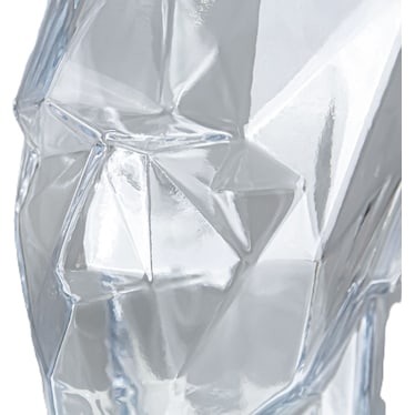 Clear Glass Head Vase 7.5"W x 9"H