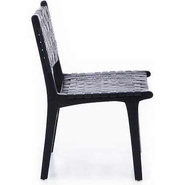 Ariel Woven Leather Dining Chair