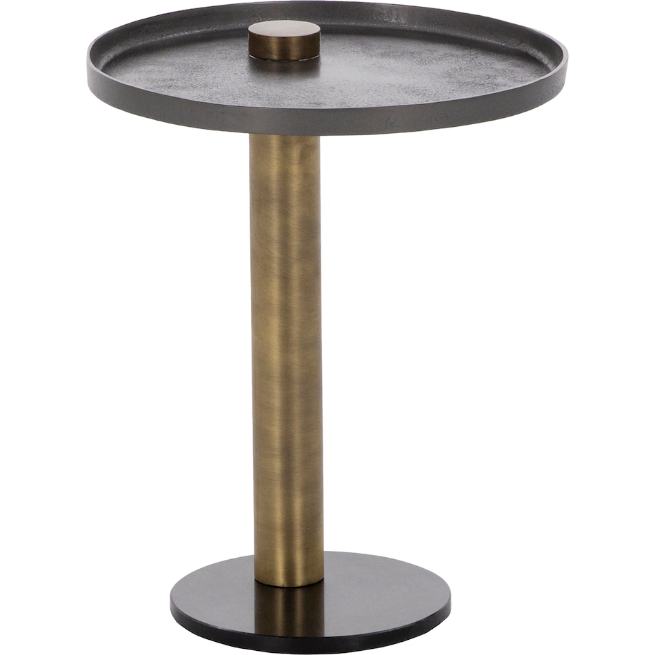 dove black and gold chairside table yara  