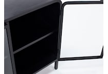 dove black chairside table alba  