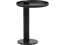 dove black chairside table yara  
