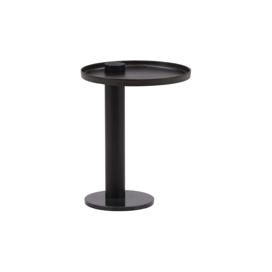 dove black chairside table yara  
